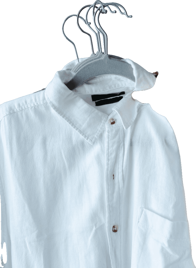 White shirt on a hanger