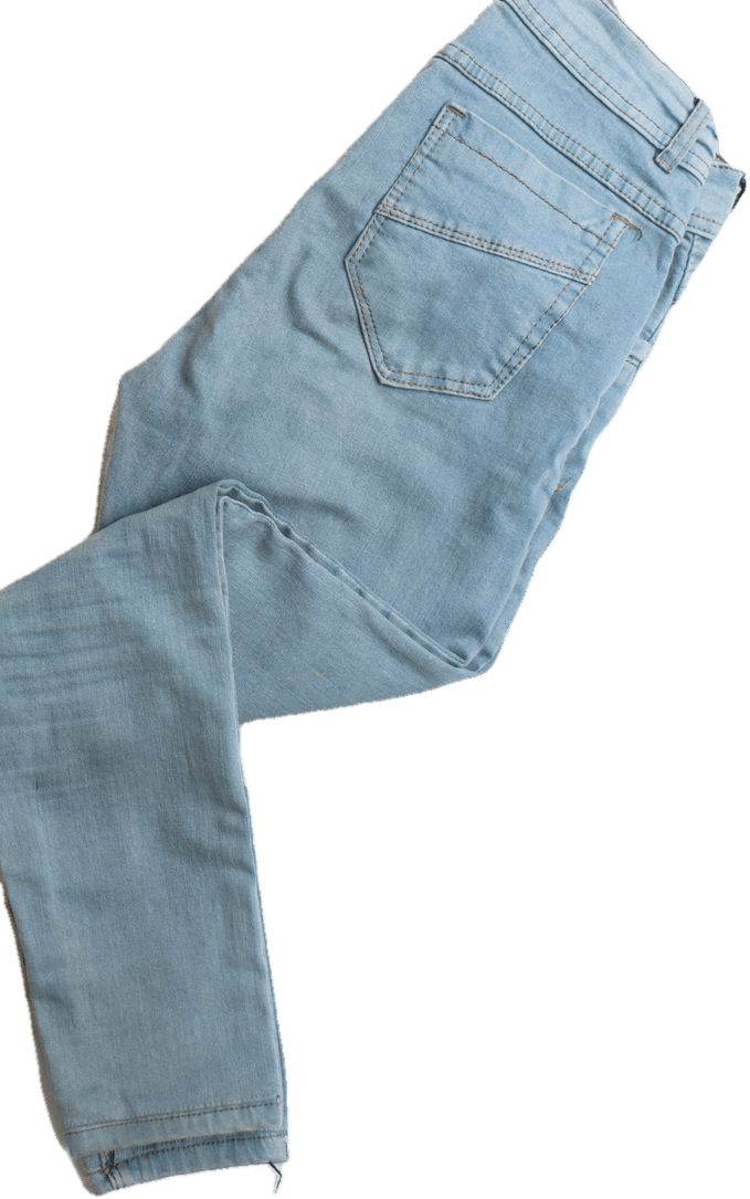 Light-wash straight jeans, full length